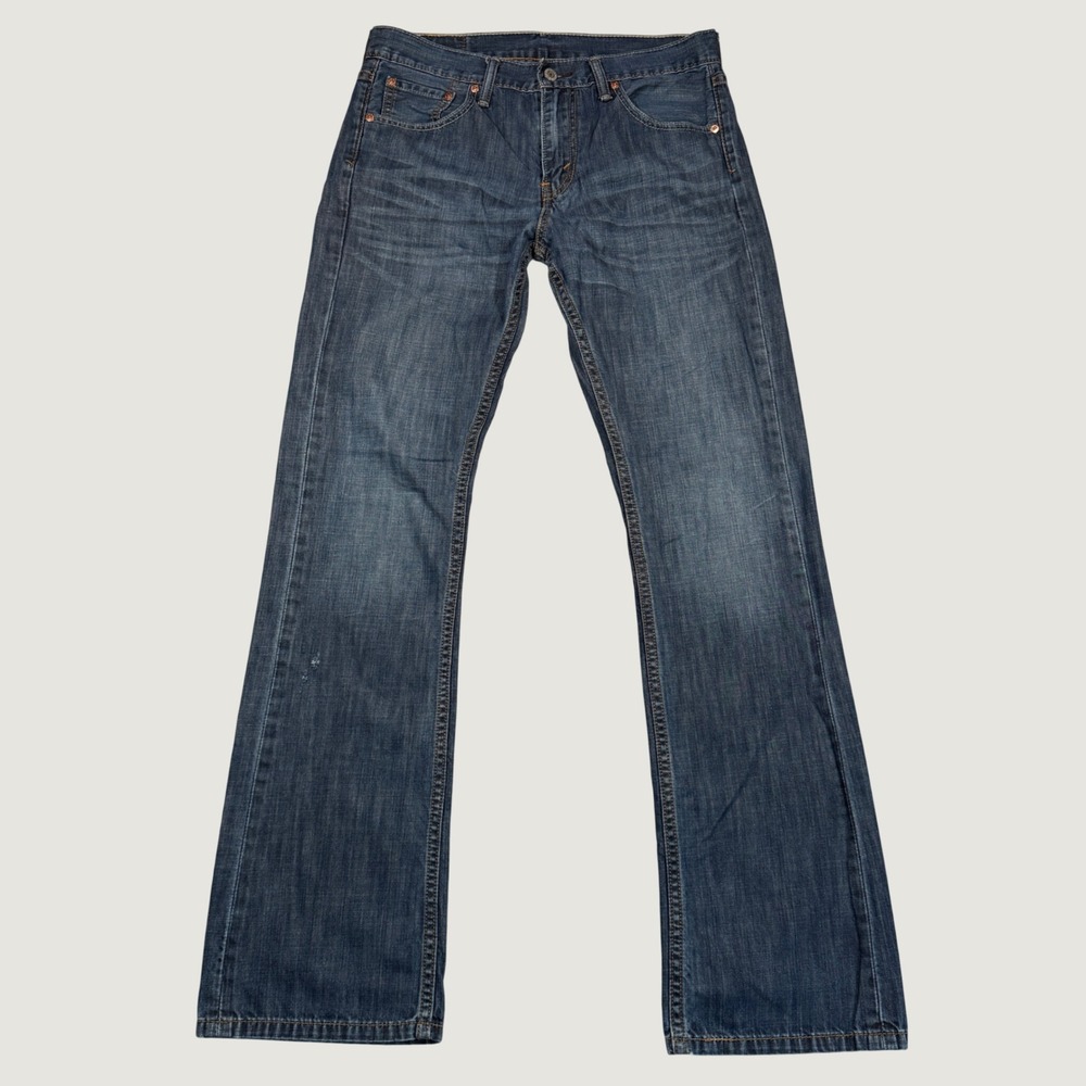 Levi's 527 Slim Bootcut Jeans Mens W30 L32 Blue Denim Classic Casual 100% Cotton